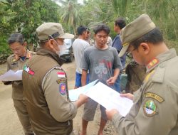 Rusak Jalan dan Sungai Pemilik Tambang Ilegal di Pangandaran Diperingatkan Satpol PP