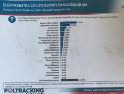 Poltracking Indonesia: Dadang Solihat Bacabup Unggul Poling Sementara