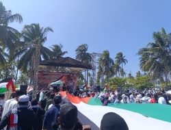 Ribuan Warga Priangan Gelar Aksi Bela Palestina di Pangandaran