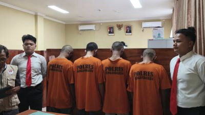 Berantas Narkoba, Polres Pangandaran Amankan Empat Tersangka Peredaran Obat Terlarang