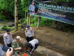 Polres Pangandaran Bangun Jembatan Setia untuk Akses Ekonomi dan Pendidikan
