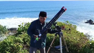 Pemantauan Hilal Idul Fitri 1447 H/2026 di Pangandaran Belum Terlihat