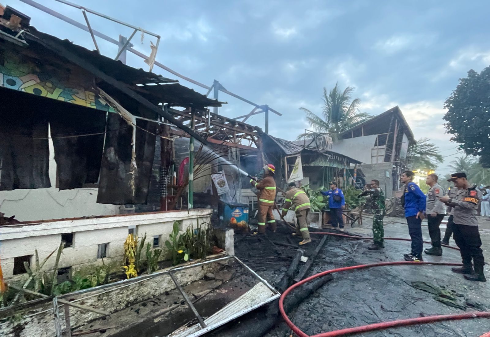 Kebakaran Kampung Turis Pangandaran