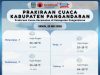 Sebaran Wilayah Hujan di Pangandaran