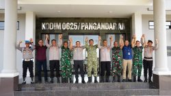 Perkuat Sinergitas, Kapolres Pangandaran Silaturahmi ke Markas Kodim 0625/Pangandaran