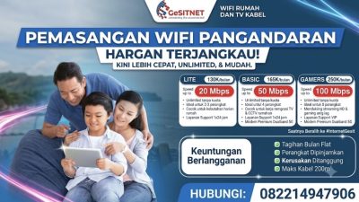 GesitNet, Wifi Pangandaran dengan Harga Terjangkau