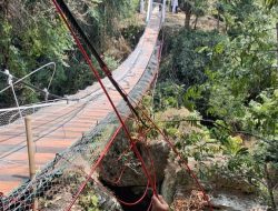 Sling Jembatan Pongpet Putus Saat Diresmikan, Dandim Pangandaran Akui Lalai