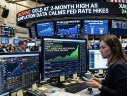 Inflasi AS Melandai, Harga Emas Melesat ke Level Tertinggi Dua Bulan