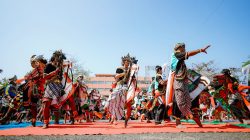 Gebyar 100 Penari Kuda Lumping di Milangkala ke-14 Pangandaran